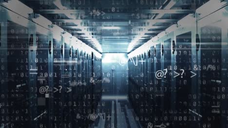 animation of data processing over computer servers