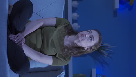 vídeo vertical del síndrome de agotamiento.