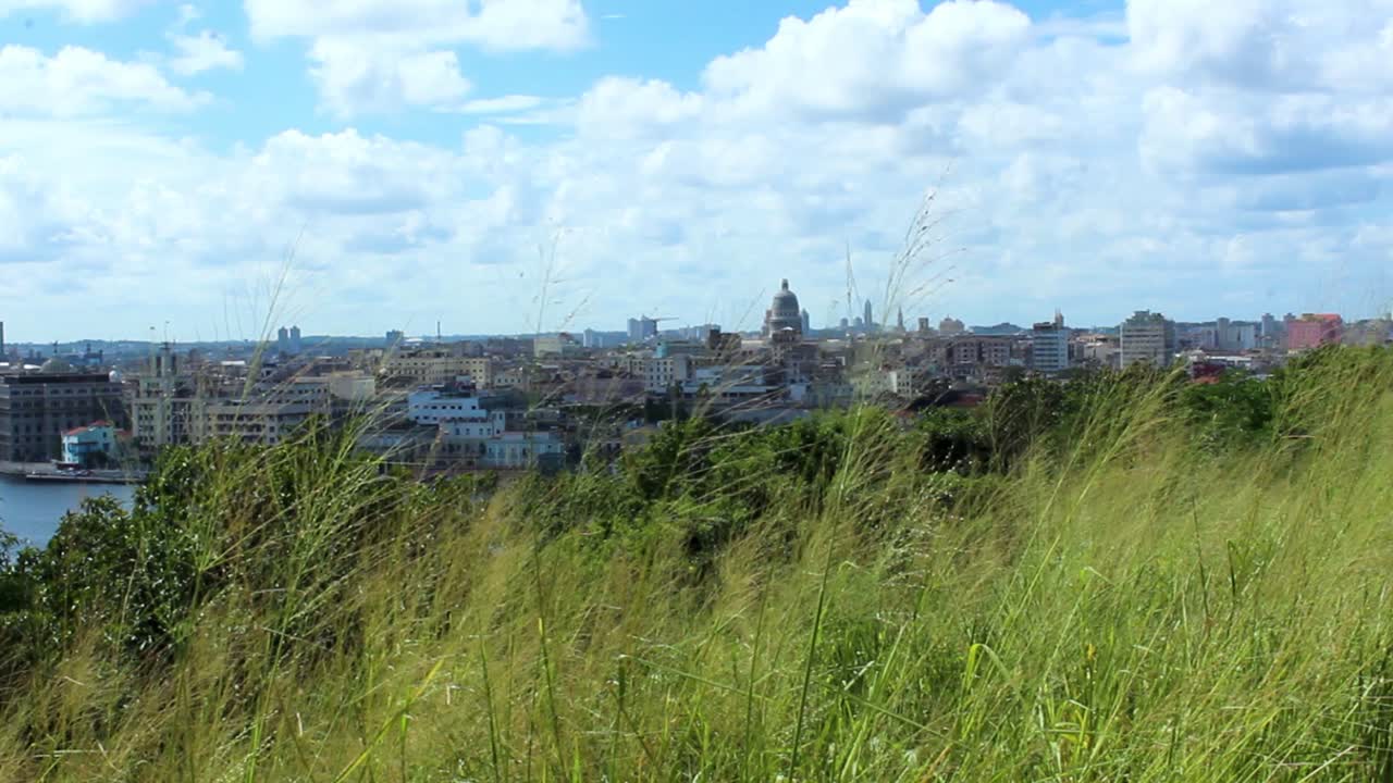 Panoramic View of Cuban Capital City Havana on Beautiful Summer Day