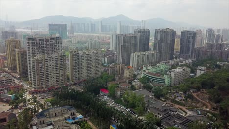 paisaje urbano de zhuhai panorama aéreo 4k china