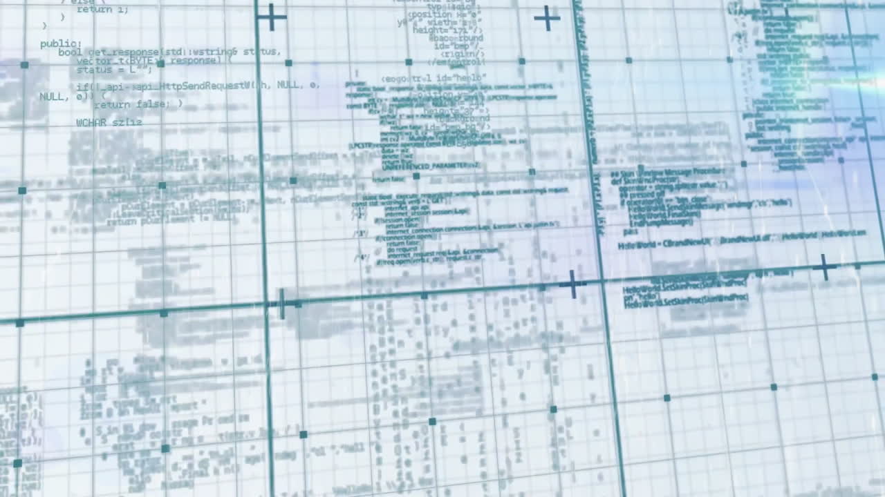 animación del procesamiento de datos sobre la red