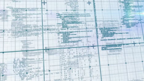 animation of data processing over grid