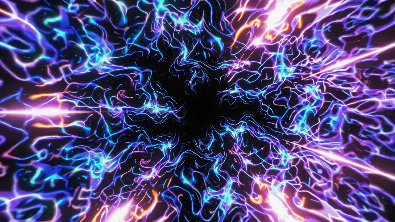 líneas y patrones brillantes abstractos