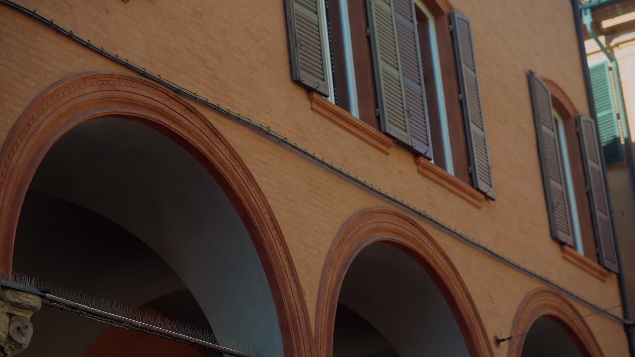 Old Italian Building with Arched Windows