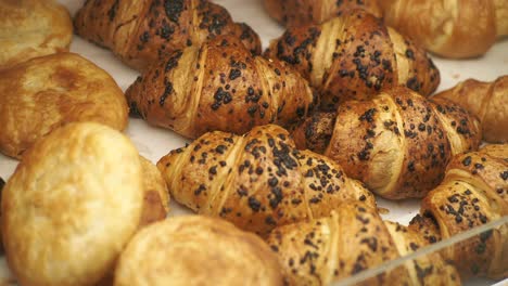 assortment of chocolate croissants and pastries