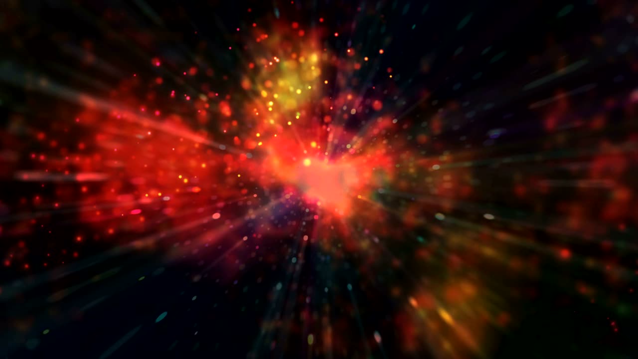 4k fondo abstracto, partículas corlorosas, fondos en bucle