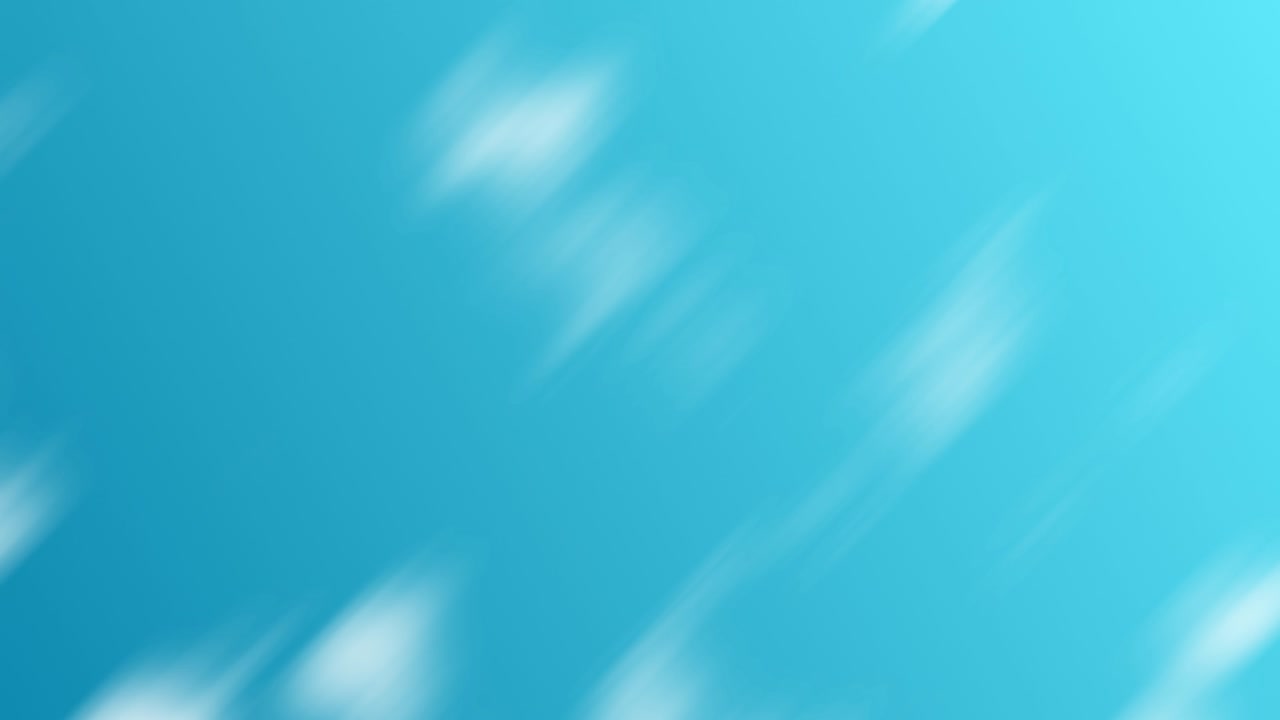 Effetto animazione in loop continuo che vola tra le nuvole in rapido movimento con sfondo blu