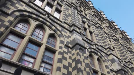 unique chessboard façade of palace of culture rafael uribe uribe, medellín colombia