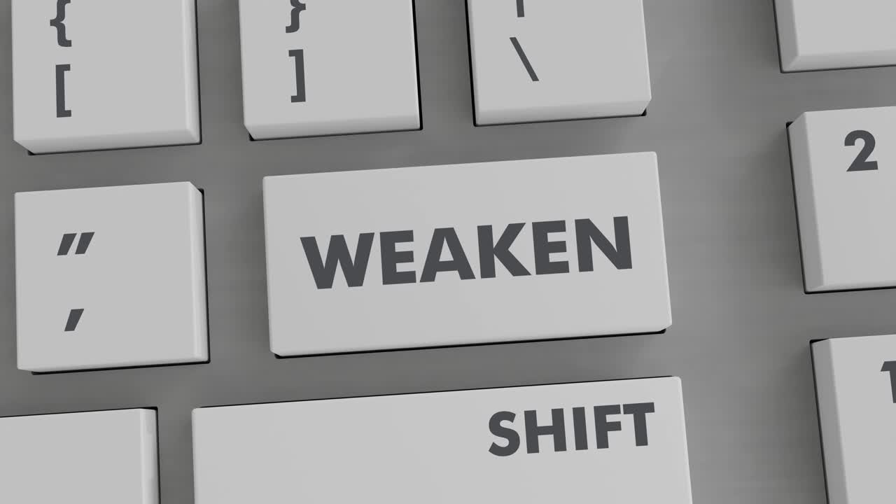 WEAKEN BUTTON PRESSING ON KEYBOARD
