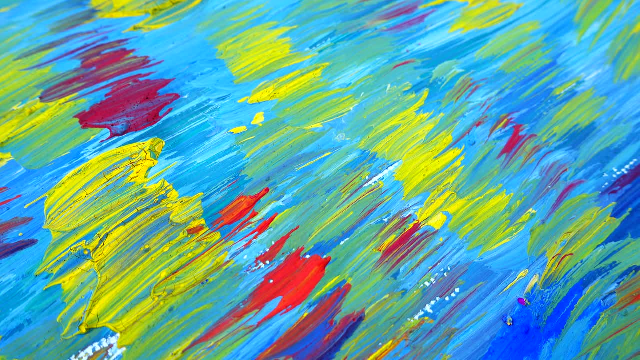 Disegno astratto dipinto a guazzo