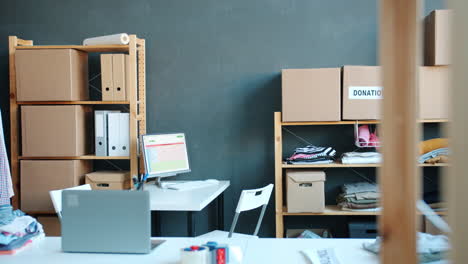 donation center workspace