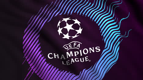 uefa champions league logo on fabric