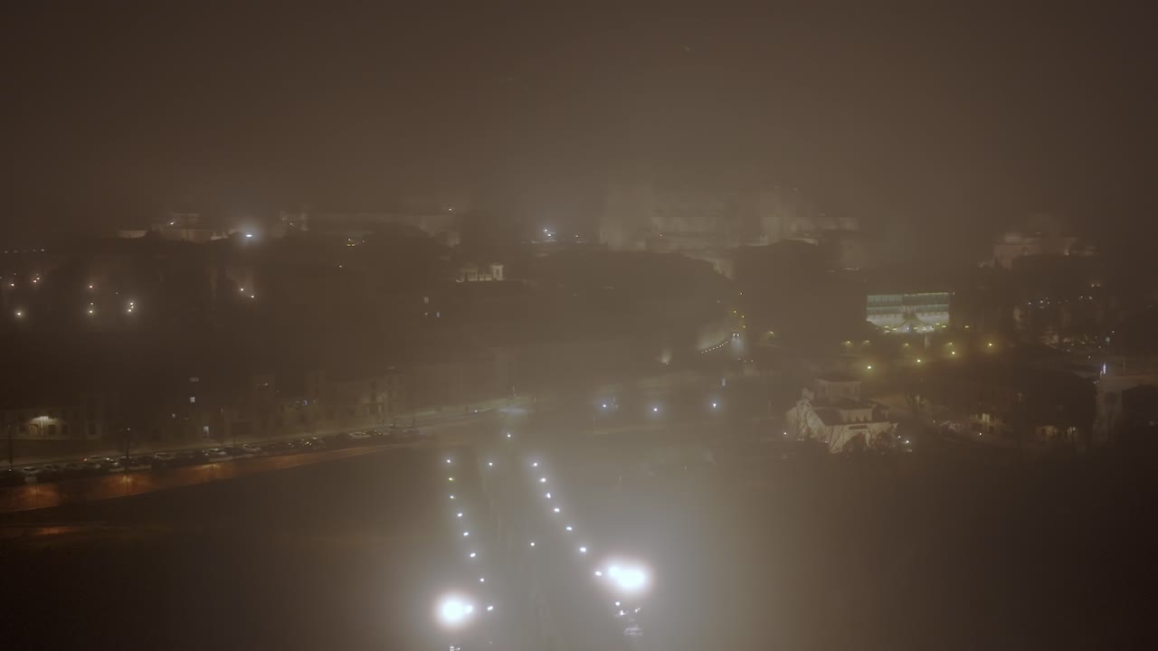 스페인 도시 살라망카의 안개