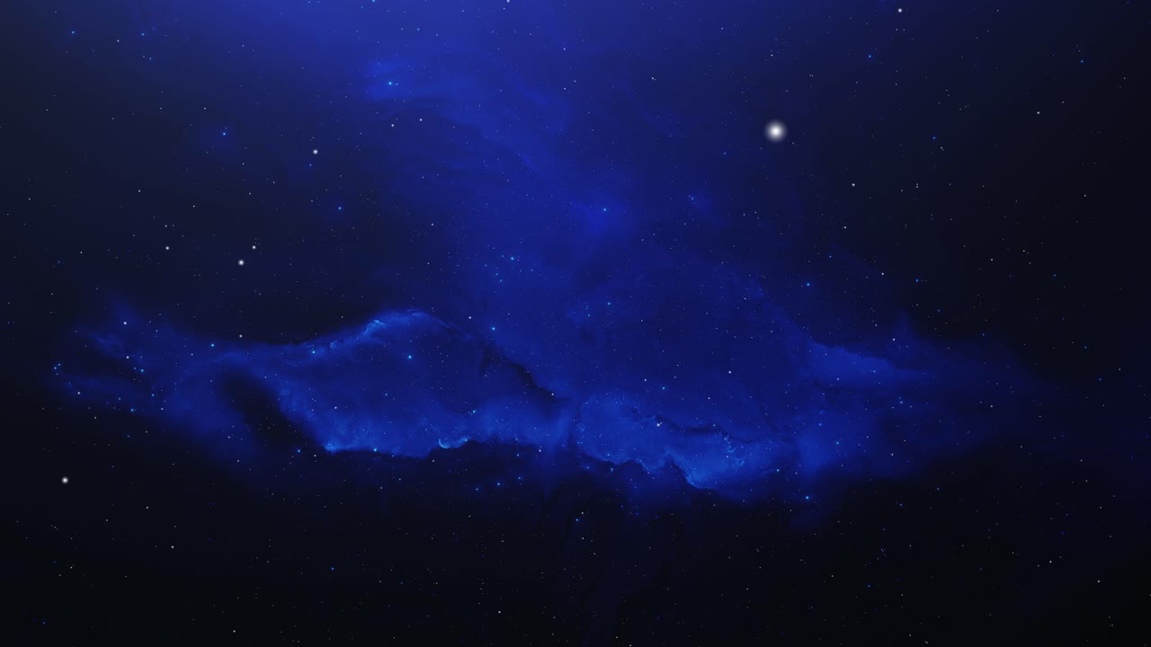 우주의 공허는 깊은 우주 가스로 둘러싸여 있습니다.