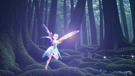 fairy in a magical forest