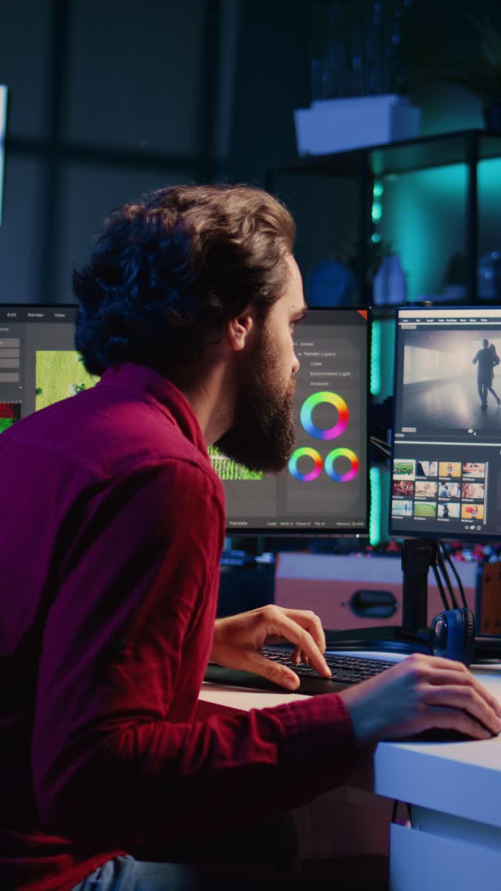 Vertical video Video editor using experience with special effects and editing software packages to upgrade footage
