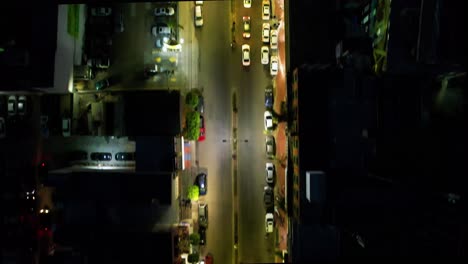 downtown tijuana at night flying near hong kong top view