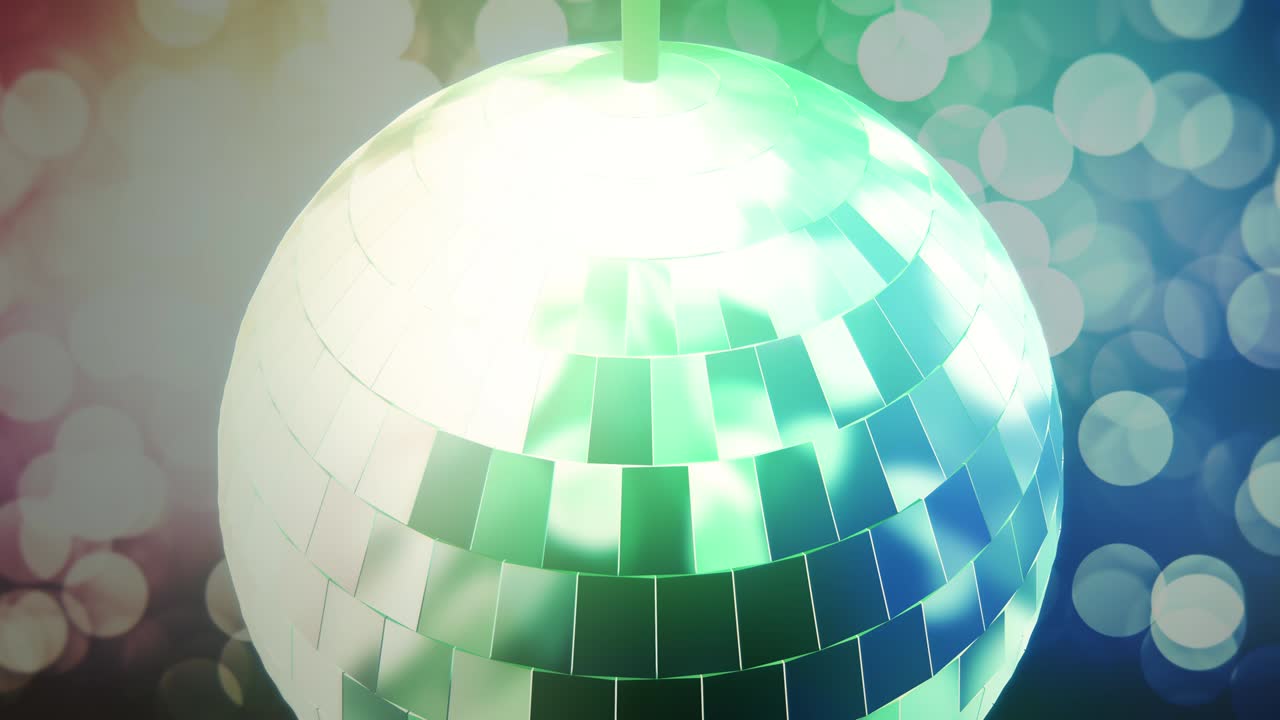 디스코 공 배경의 애니메이션