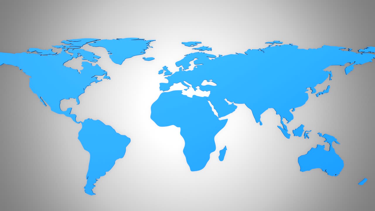 el mapa del mundo se convierte en un globo