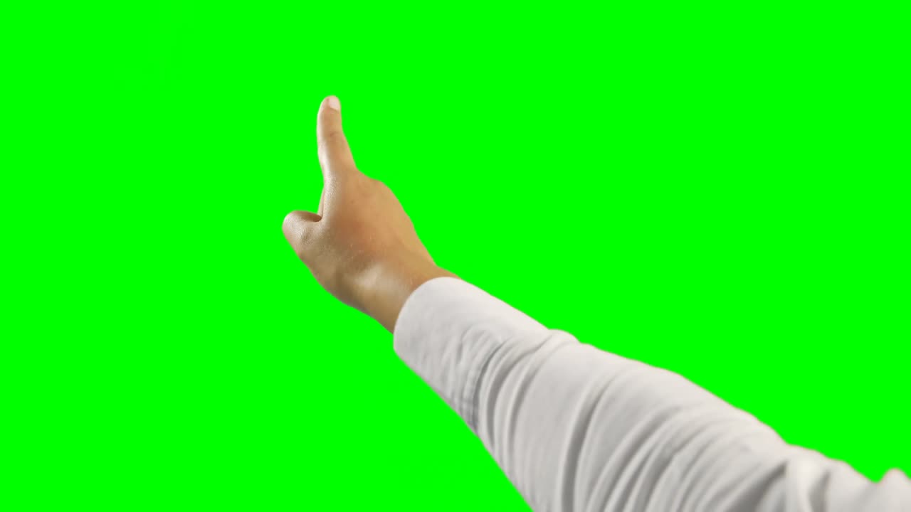 primer plano de la mano con una pantalla digital futurista