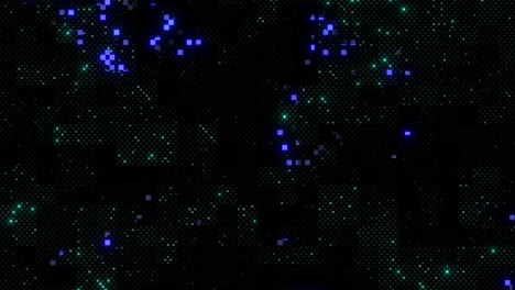 digital neon led dots pattern