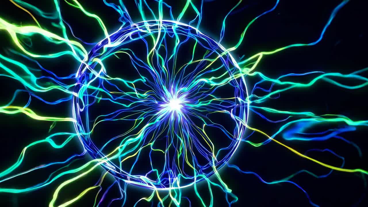 círculo de energía brillante abstracto