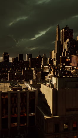 paisaje urbano en la noche