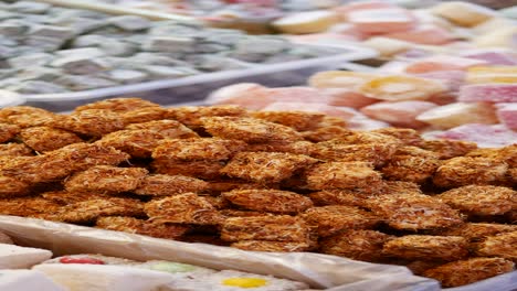 close up of coconut turkish delight