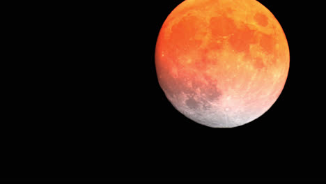 super luna moviéndose a través del cielo nocturno, lapso de tiempo astronómico