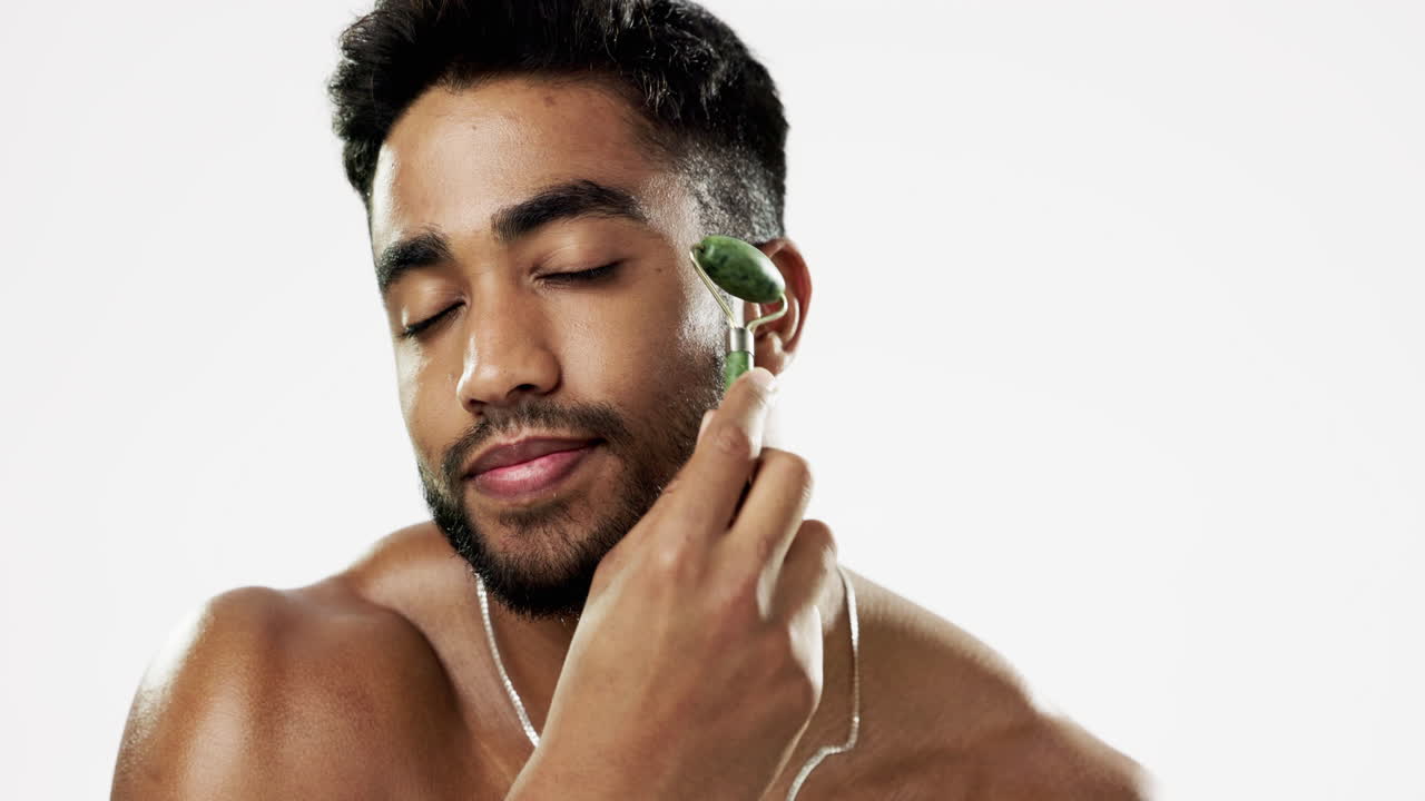 cara de rodillo, belleza de estudio