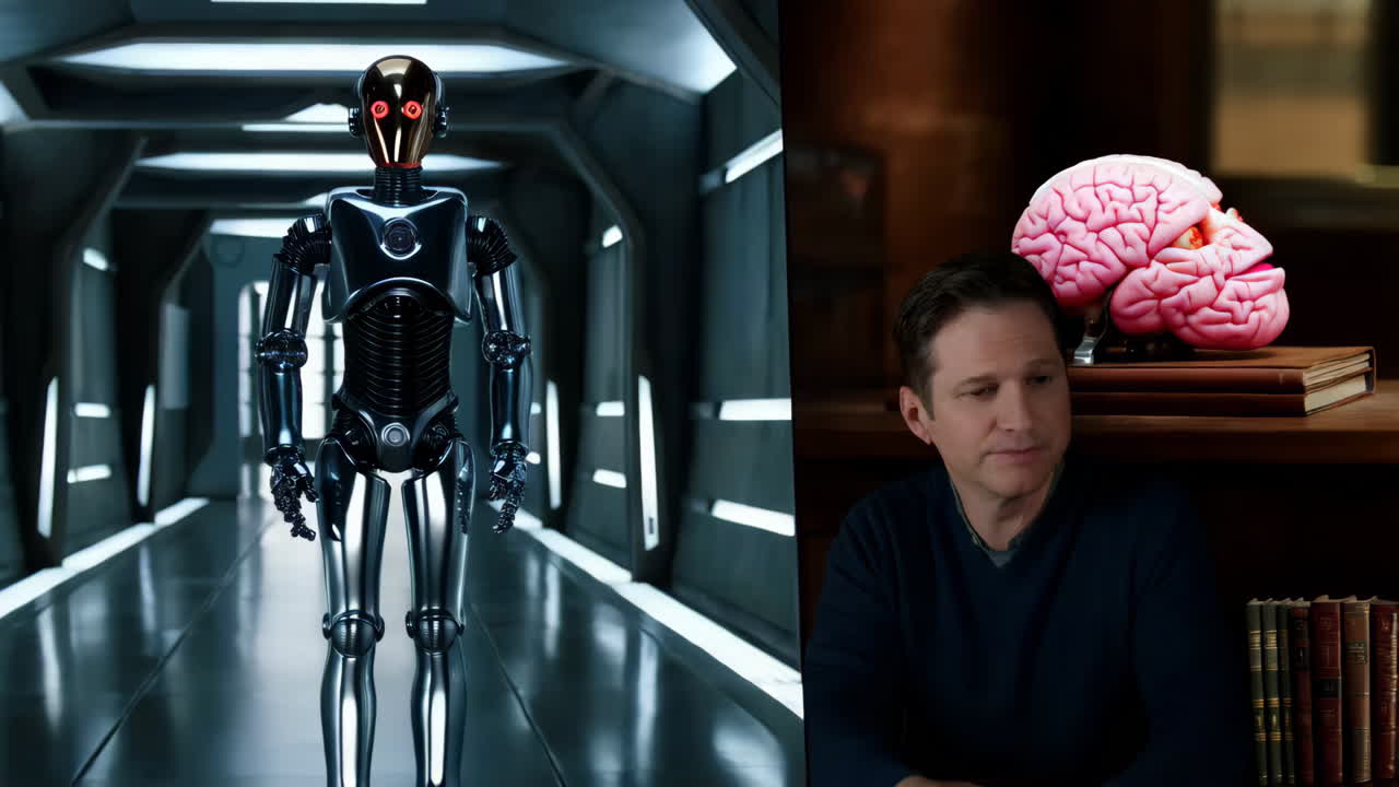 Robot and Brain: Sci-Fi Theme