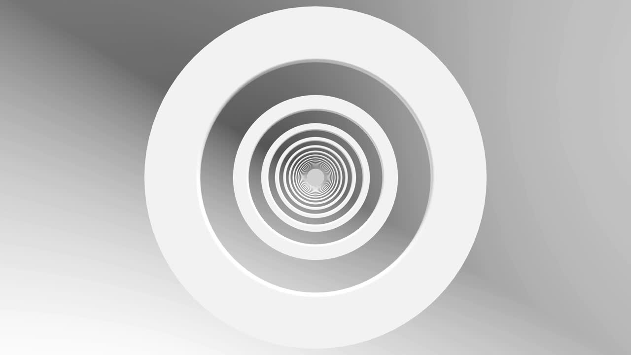 fondo abstracto con animación de vuelo en un túnel futurista abstracto.