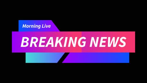 motion graphic of breaking news banners collection