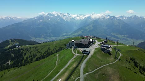 Schmittenhohe Family vacation resort and it&rsquo;s beautiful scenery, aerial
