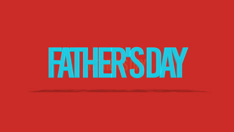 bold and colorful father's day greeting