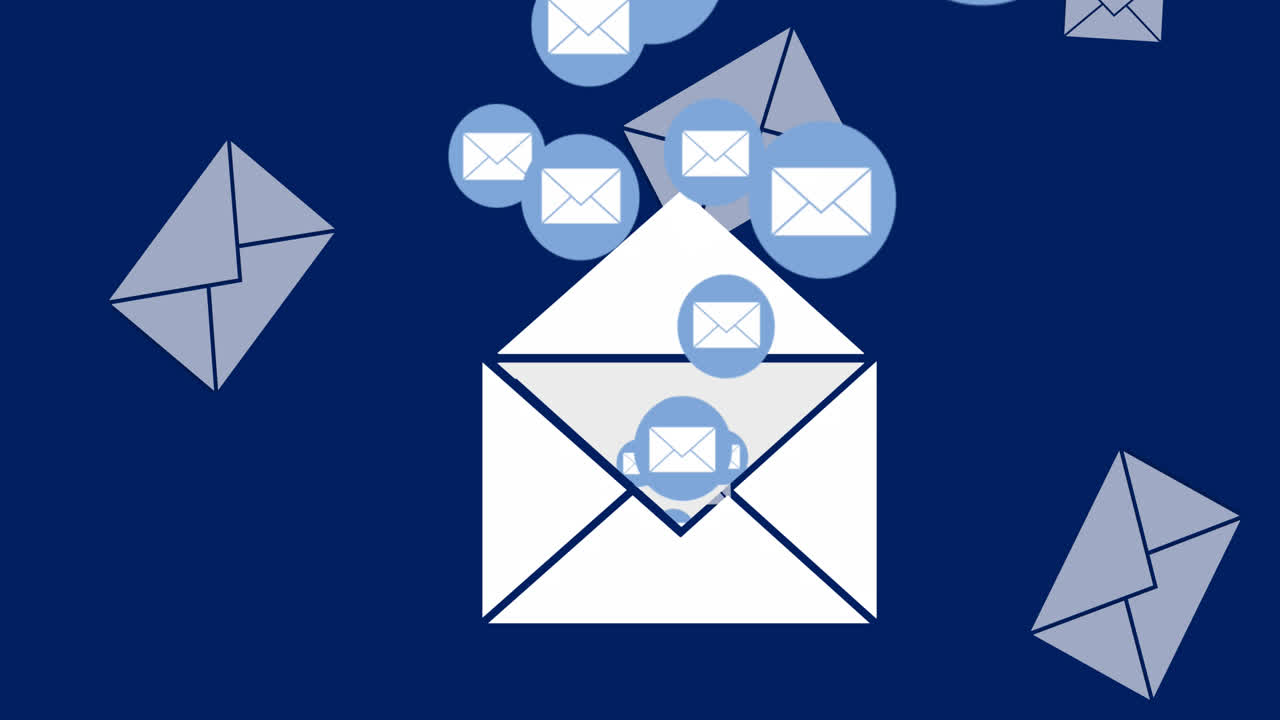 iconos de sobres de mensajes 4k