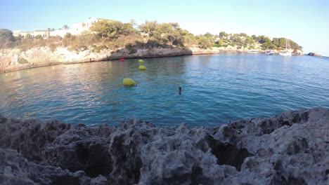 Spain-Mallorca-Cala-Ferrera-and-Cala-Esmeralda-beaches-at-4k-60fps-and-30fps-with-a-drone-DJI-MAvic-Air-and-Action-cam-YI-4k+-shoots-from-above-and-below