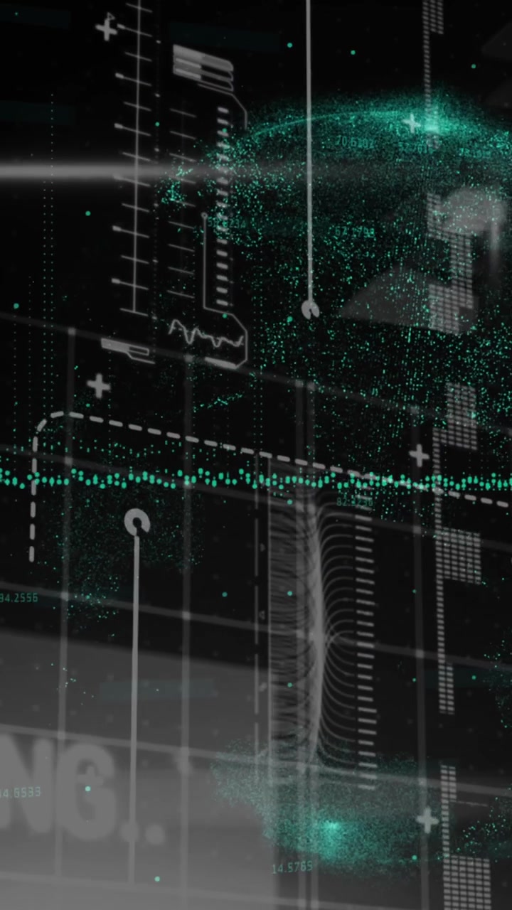 Animation of data processing over globe