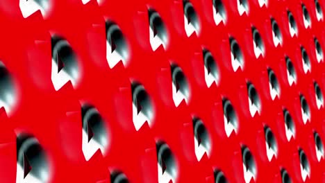 abstract digital 10 a 0 cuenta atrás patrón de cuadrícula de alta tecnología fondo rojo. 4k 3d diez segundos cuenta atrás números de neón bucle sin fisuras para festivos, vj, música, tecnología futurista