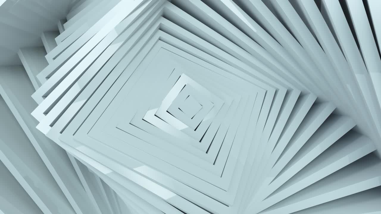 patrón de cuadrados abstractos con efecto de compensación. animación de cuadrados blancos vacíos. fondo abstracto para la presentación de negocios. bucle sin costuras 4k 3d render