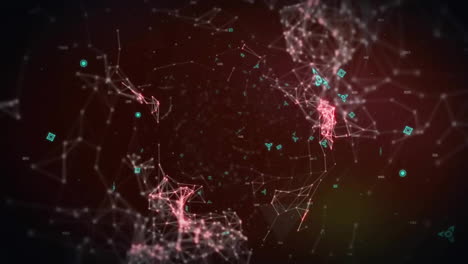 Animación-De-Código-Qr-Y-Procesamiento-De-Datos-En-Pantalla