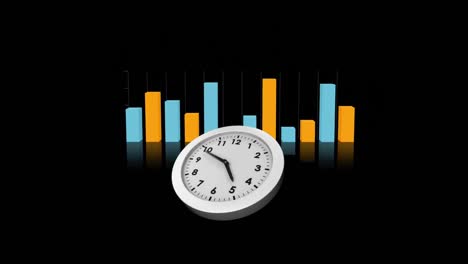 Running-clock-with-bar-graphs-