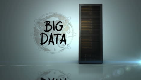 vídeo de la red de grandes datos