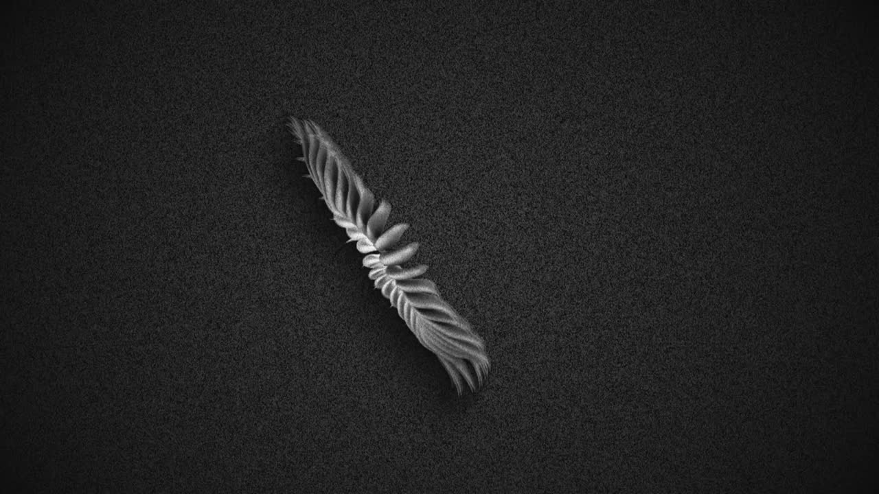 Abstract Background Rotating Segmented Organic Form