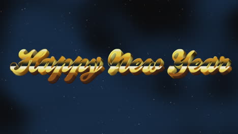 feliz año nuevo retro al estilo de los años 80 en galaxia.