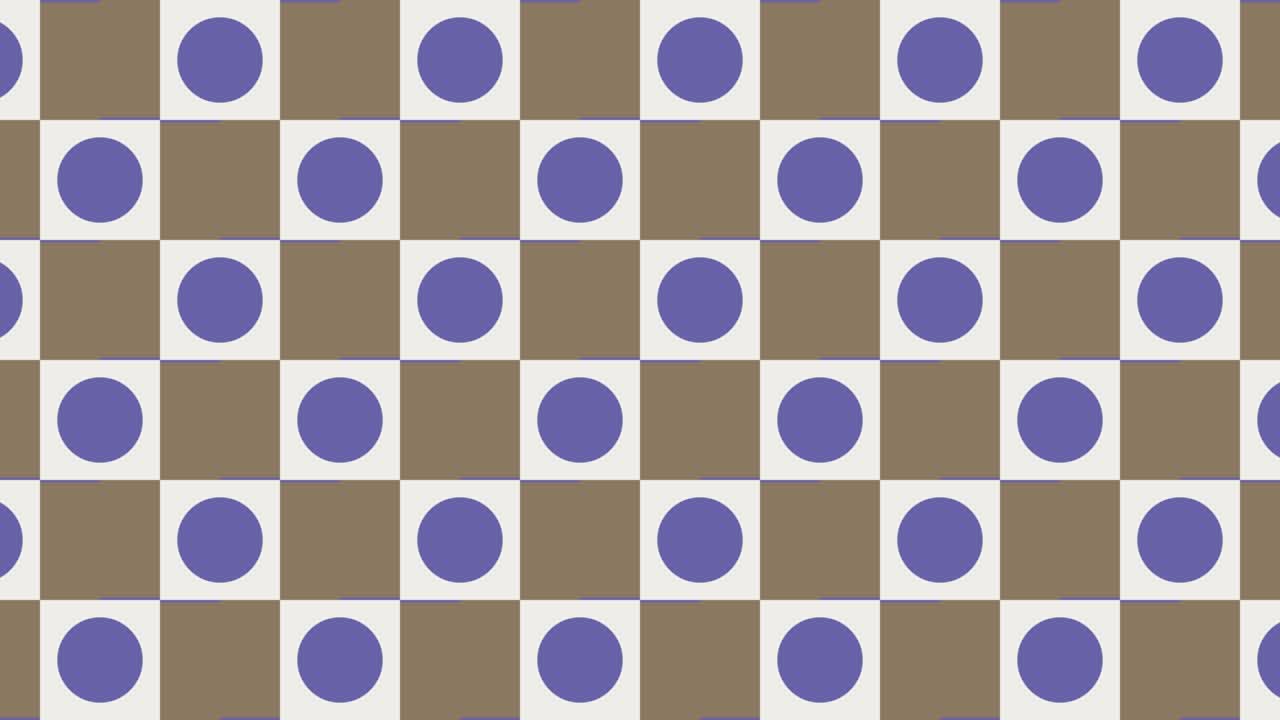 추상적인 시엄리스 루프 애니메이션 패턴의 기하학적 타일: 매우 페리 바이올 요소와 함께 추상적인 기하학 모자이크: 평평한 디자인의 끝없는 모션 그래픽 배경