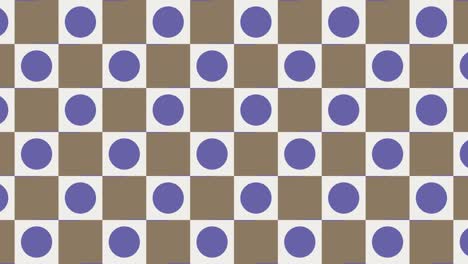 azulejos geométricos en patrón animado de bucle sin costuras abstracto. mosaico geométrico abstracto con elementos muy peri violeta. fondo gráfico de movimiento sin fin en un diseño plano