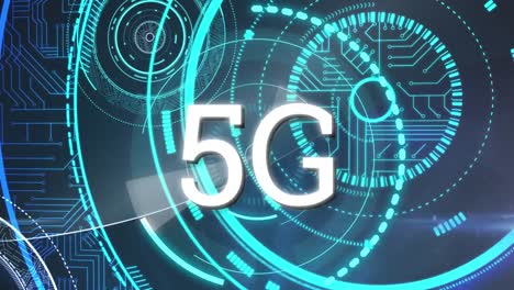 Animation-Von-Radar-Und-5G-über-Integrierte-Schaltkreise-Im-Digitalen-Raum