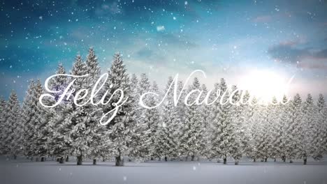 Animation-Von-Felix-Navidad-Weihnachtsgrüßen-über-Der-Winterlandschaft