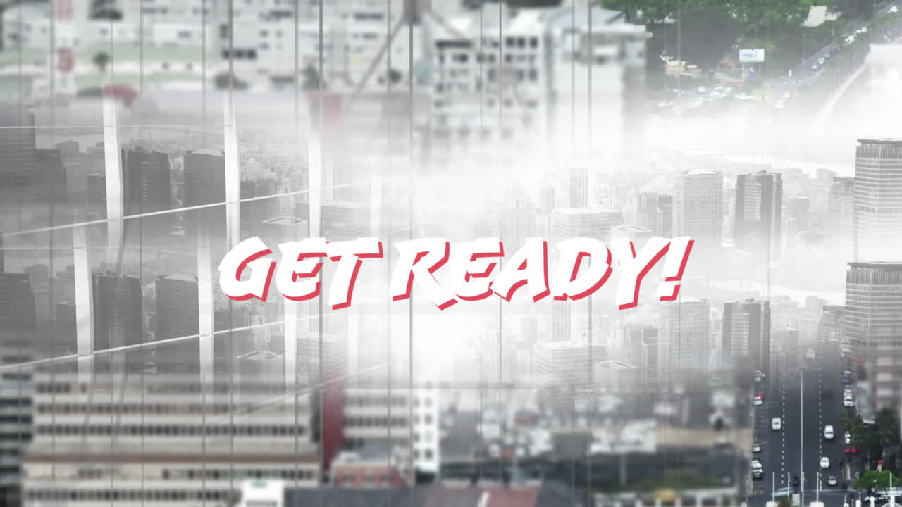 交通量の多い現代都市のアニメーション